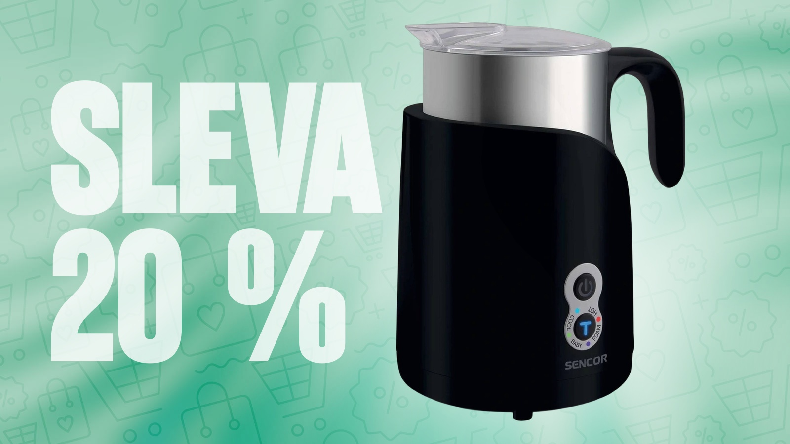 Napěňovač mléka Sencor SMF 4000BK